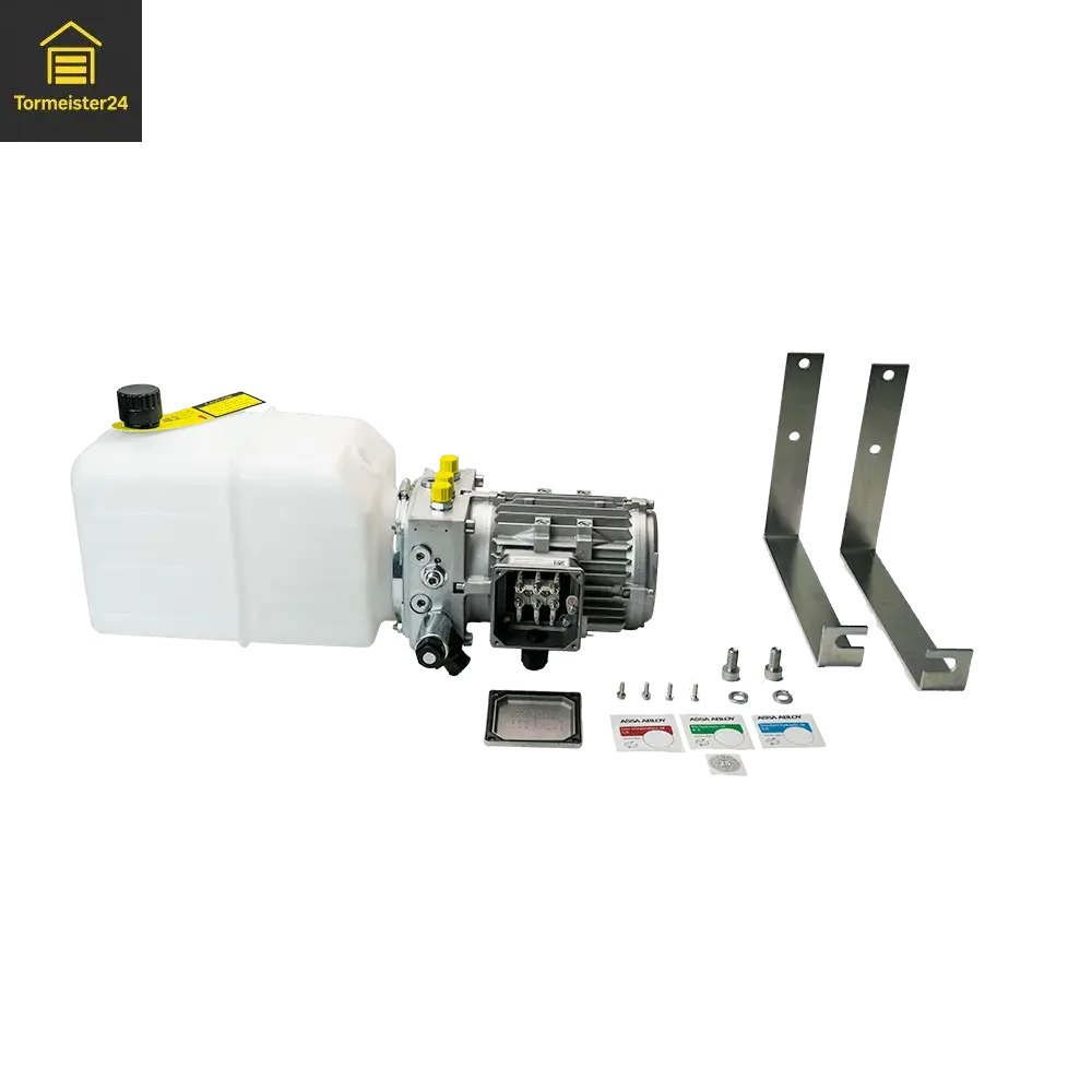 Hydrauliköl Mobil DTE 10 für Überladebrücke und Laderampe mit Hydraulikaggregat, Dichtungen und Verladetechnik-Ersatzteilen von Tormeister24.
