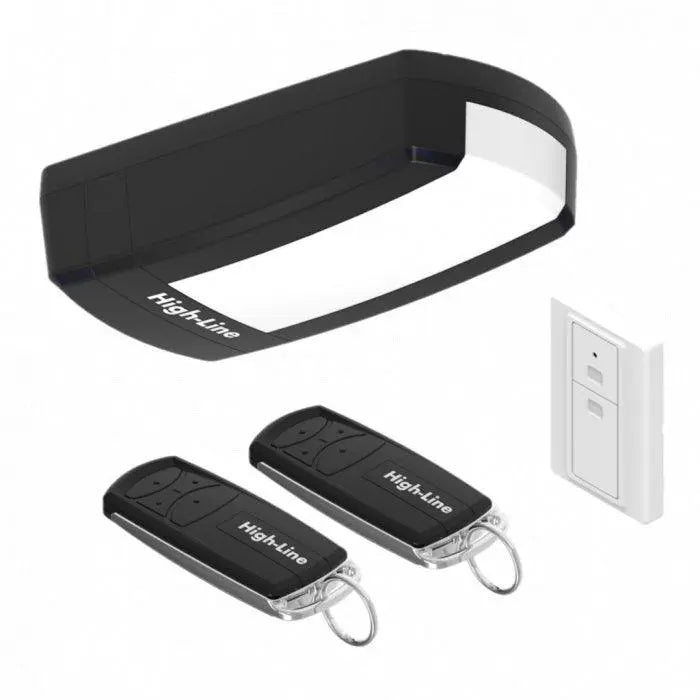 Zubehör: Torantrieb, Handsender, Wandschalter, Montagematerial, Abhängeprofil.