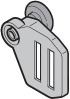 Rollenhalter ob N links RAL 9002