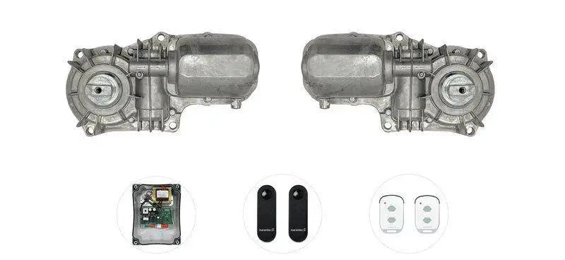 Marantec Unterflurantrieb-Set für 2-flügelige Drehtore bis 3,5 m inkl. 1 x Handsender, 1 x Einweglichtschranke bei Tormeister24