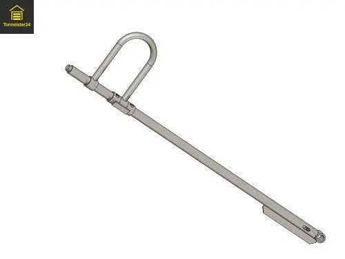 Bedienhebel rechts mit Handgriff Überladebrücke 2000 mm