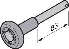 Laufrolle, oben Typ GS (Beschlag H)