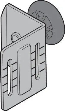 Rollenhalter RH022, RAL 9002 (für L-Beschlag)