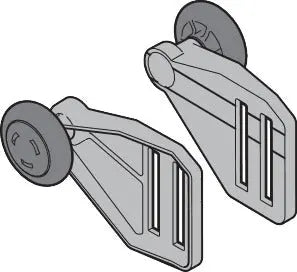Rollenhalter RH024 rechts, RAL 9002