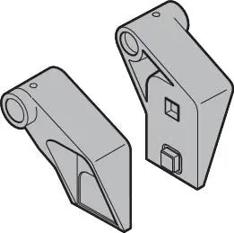 Rollenhalter RH025 links, RAL 9002