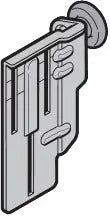 Rollenhalter RH007 links RAL 9002