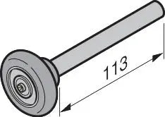 Laufrolle Typ K (Kugellager)
