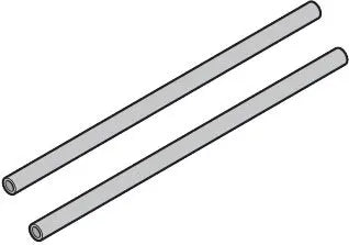 Spanndorne 14 x 1,3 mm (Paar = 1 Stück)